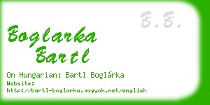 boglarka bartl business card